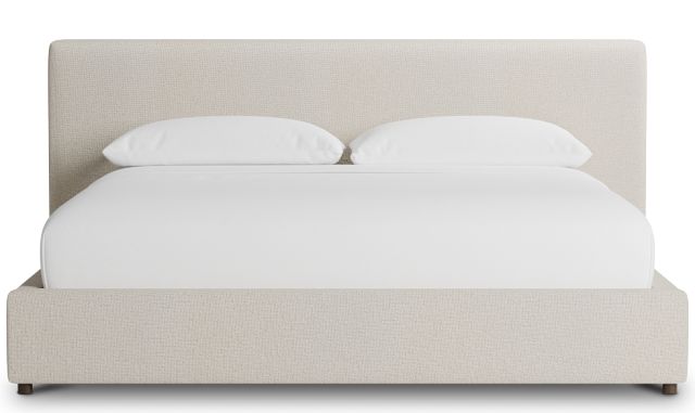Grayton Suave Beige 44" Upholstered Platform Bed