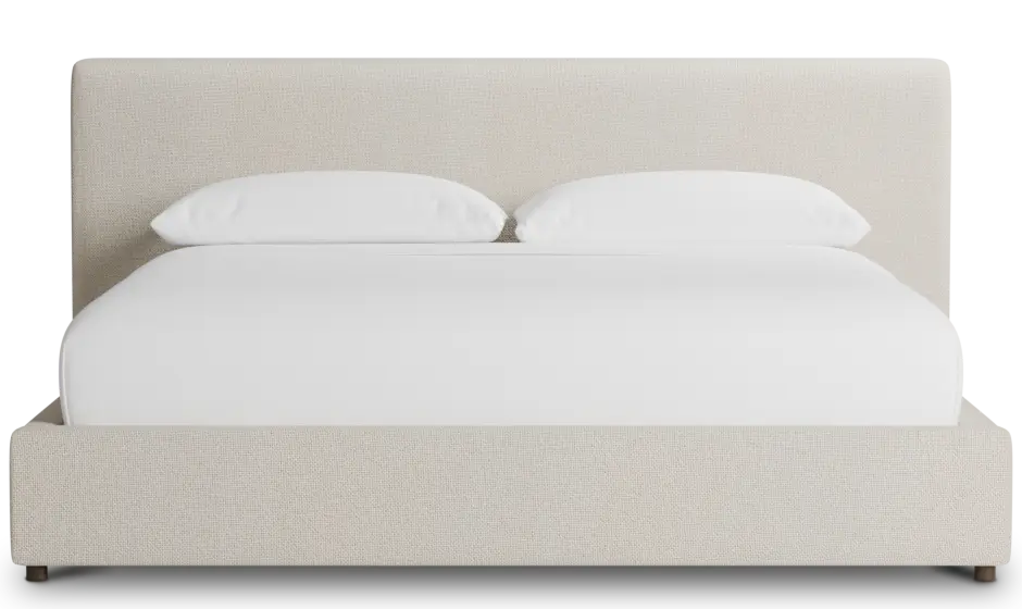 Grayton Suave Beige 44" Upholstered Platform Bed Grayton Suave Beige 44" Upholstered Platform Bed