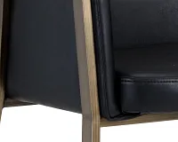 Liana Black Upholstered Arm Chair