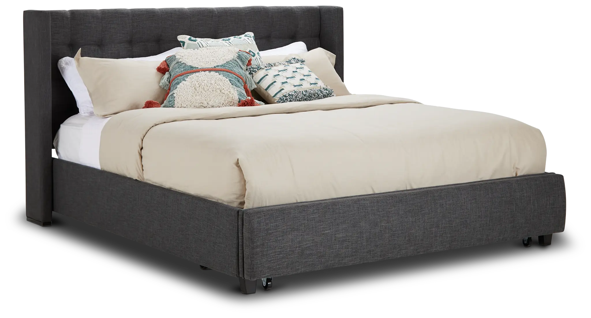 Chatham Dark Gray Low Platform Storage Bed Chatham Dark Gray Low Platform Storage Bed