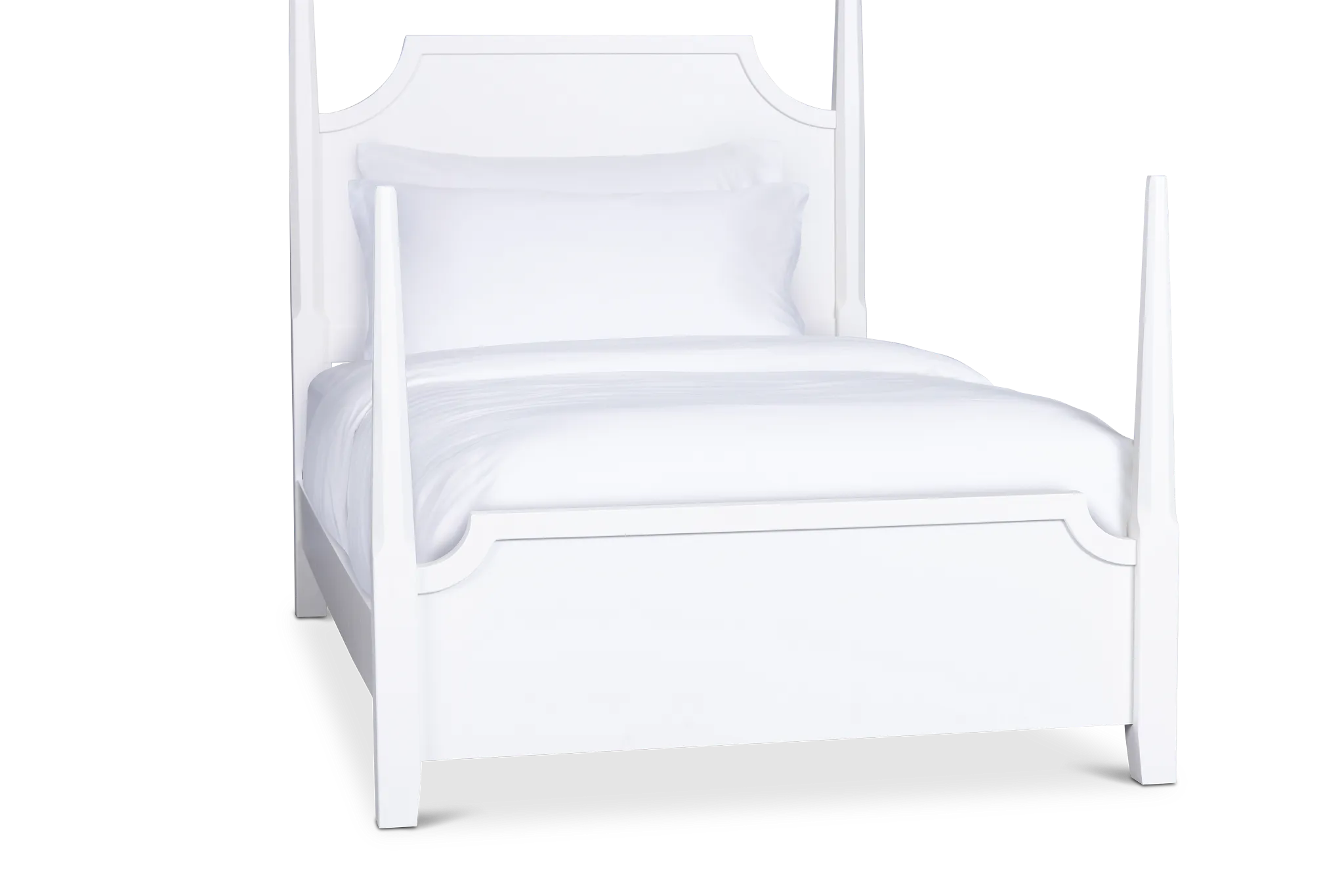 Carolina White Poster Bed