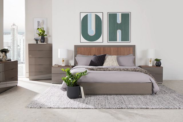 Palermo Two-tone Platform Bed