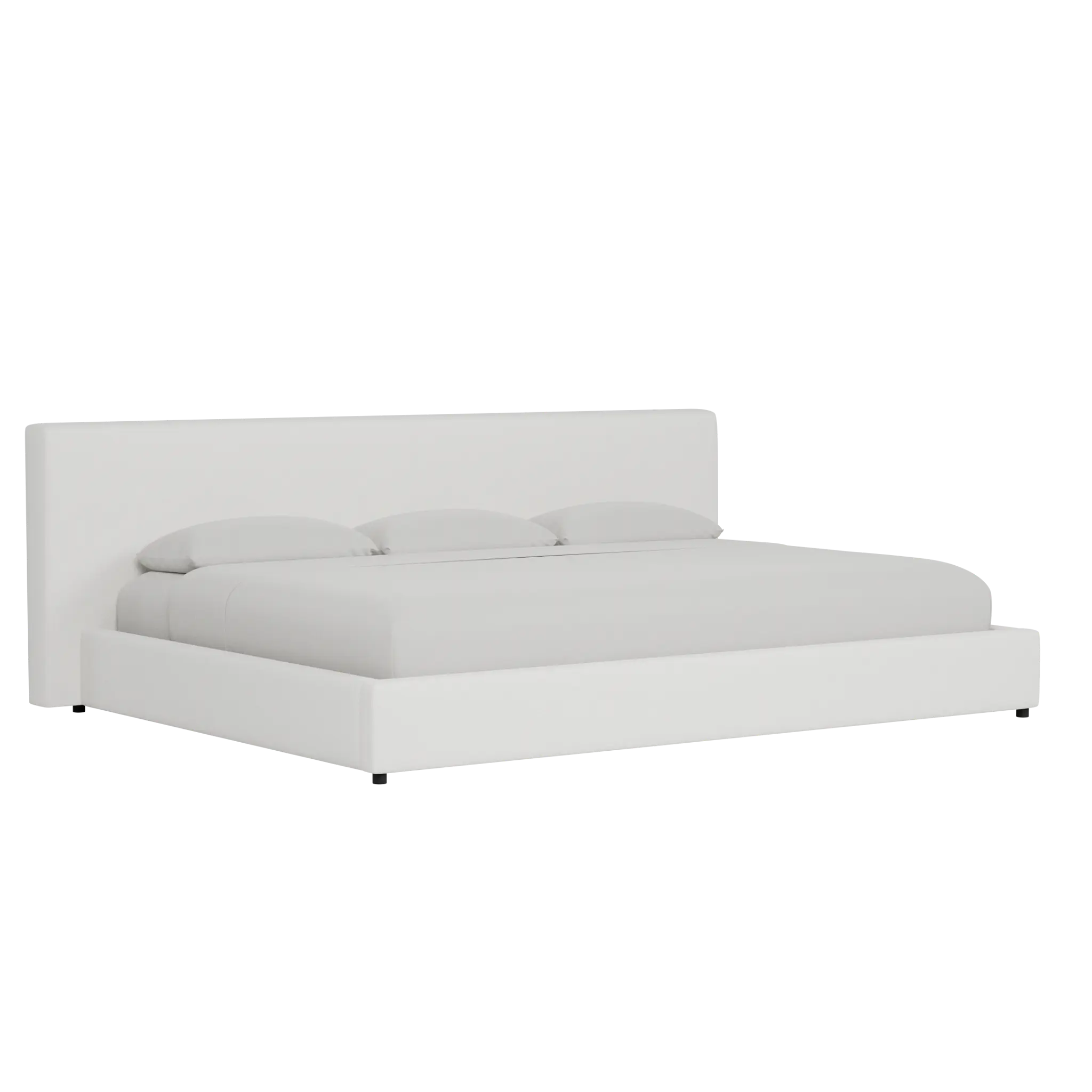 Grayton Sutton White 44" Upholstered Platform Bed Grayton Sutton White 44" Upholstered Platform Bed