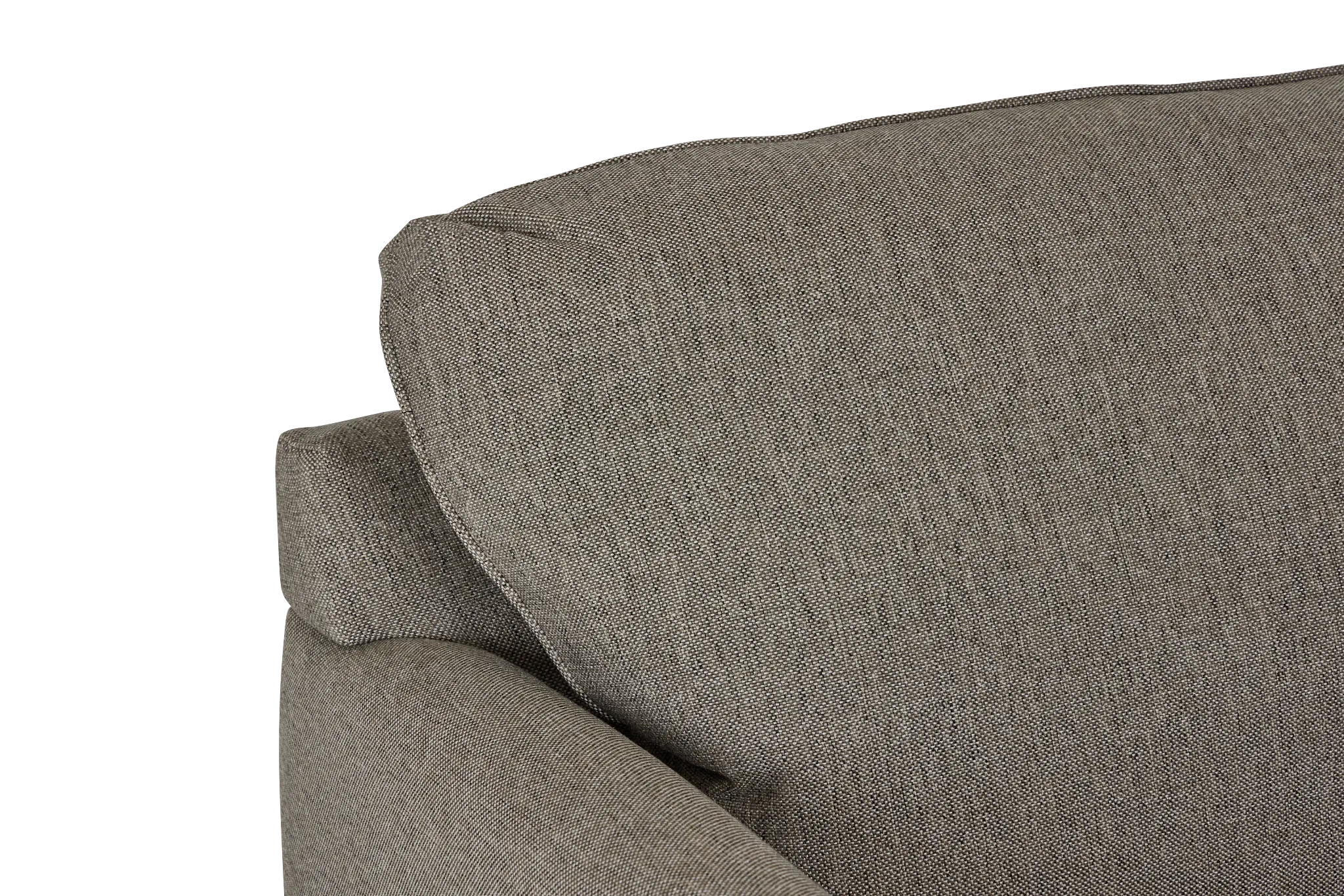 Asheville Brown Fabric Large Two-arm Sectional