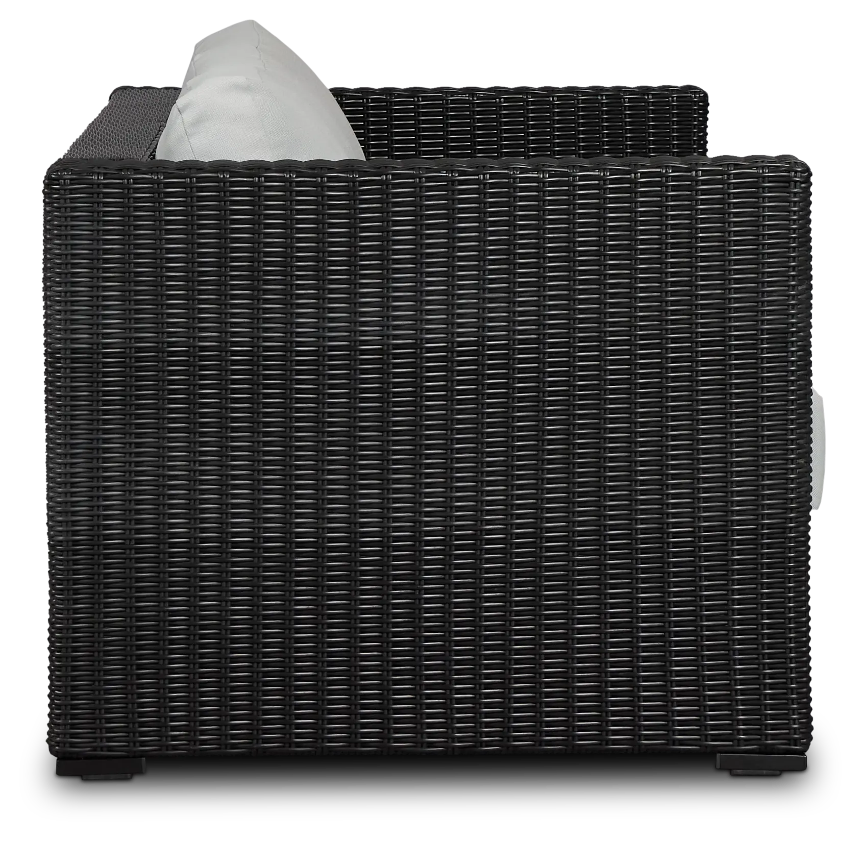 Montecito Black Sofa With Light Blue Cushions Montecito Black Sofa With Light Blue Cushions