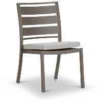 Raleigh White Aluminum Side Chair