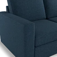 Citymod Blue Fabric 2-piece Modular Sofa