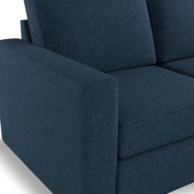 Citymod Blue Fabric 2-piece Modular Sofa