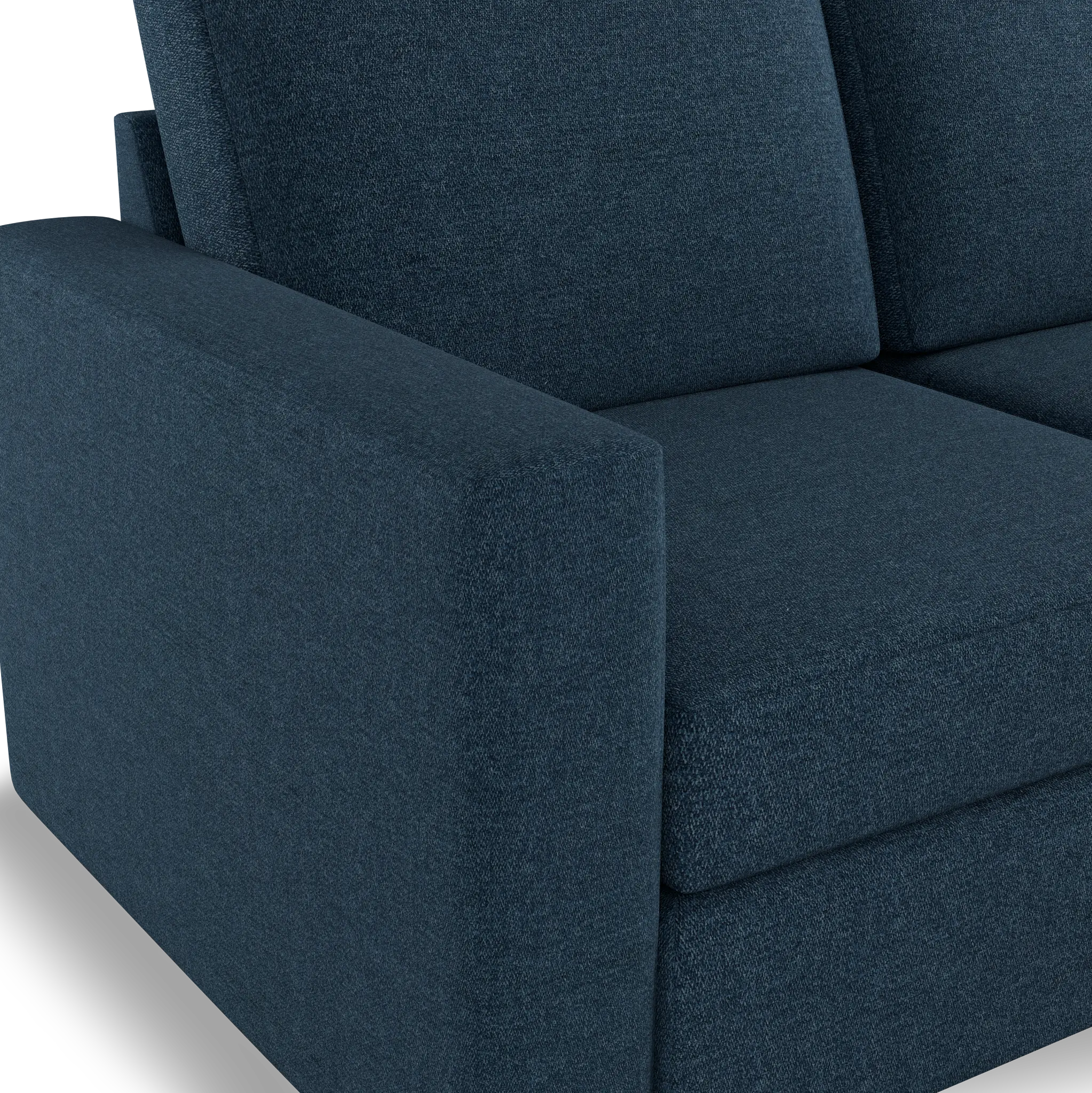 Citymod Blue Fabric 2-piece Modular Sofa Citymod Blue Fabric 2-piece Modular Sofa