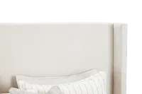 Kent Light Beige Uph Panel Bed