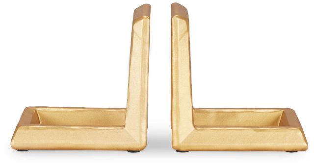 Sillon Gold Set Of 2 Bookends