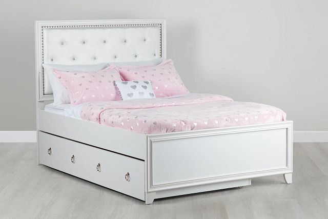 Isabella White Panel Trundle Bed (0)