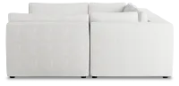 Destin Sutton White Fabric 6-piece Pit Sectional