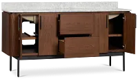 Nomad Mid Tone 72" Double Bathroom Vanity