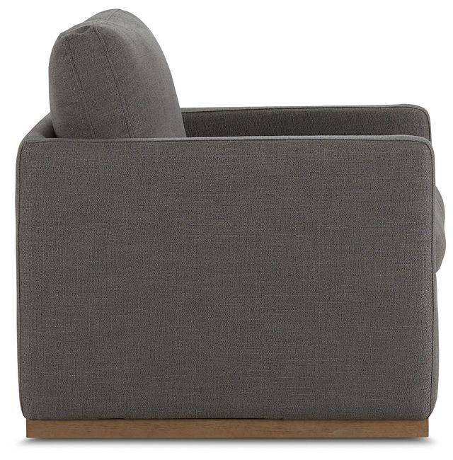 Richie Dark Gray Micro Swivel Chair