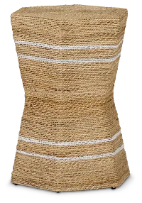 Sailor Woven Stripe Accent Stool