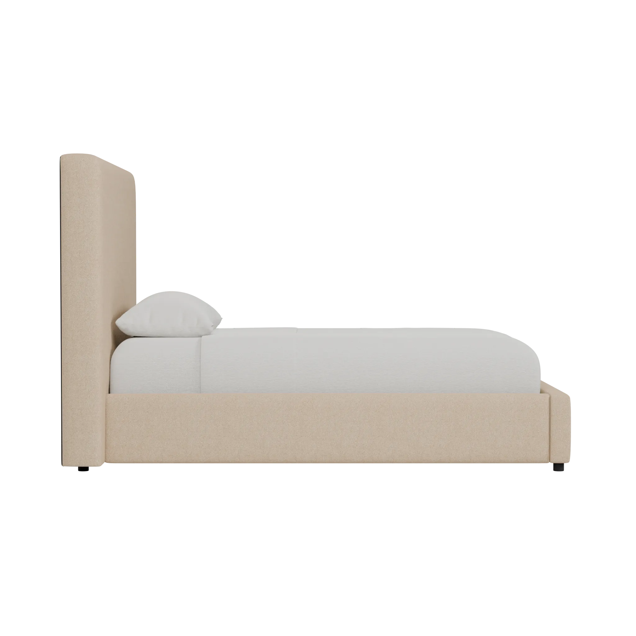 Grayton Elite Taupe 54" Upholstered Platform Bed