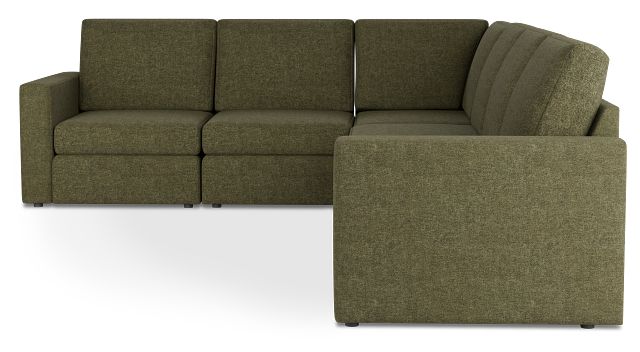Citymod Green Fabric Medium Two-arm Sectional