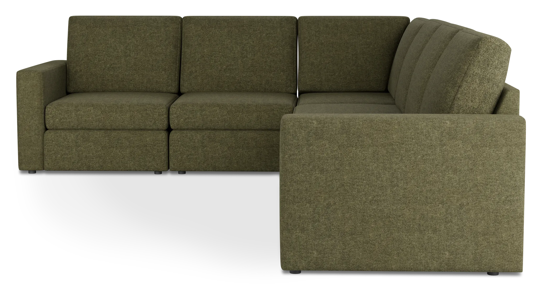 Citymod Green Fabric Medium Two-arm Sectional