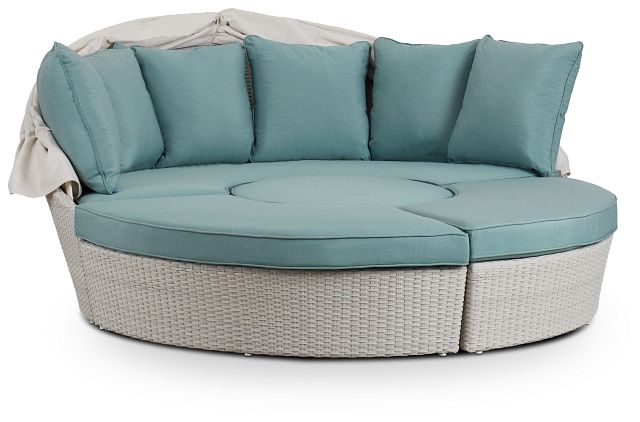 Biscayne Teal Canopy Daybed