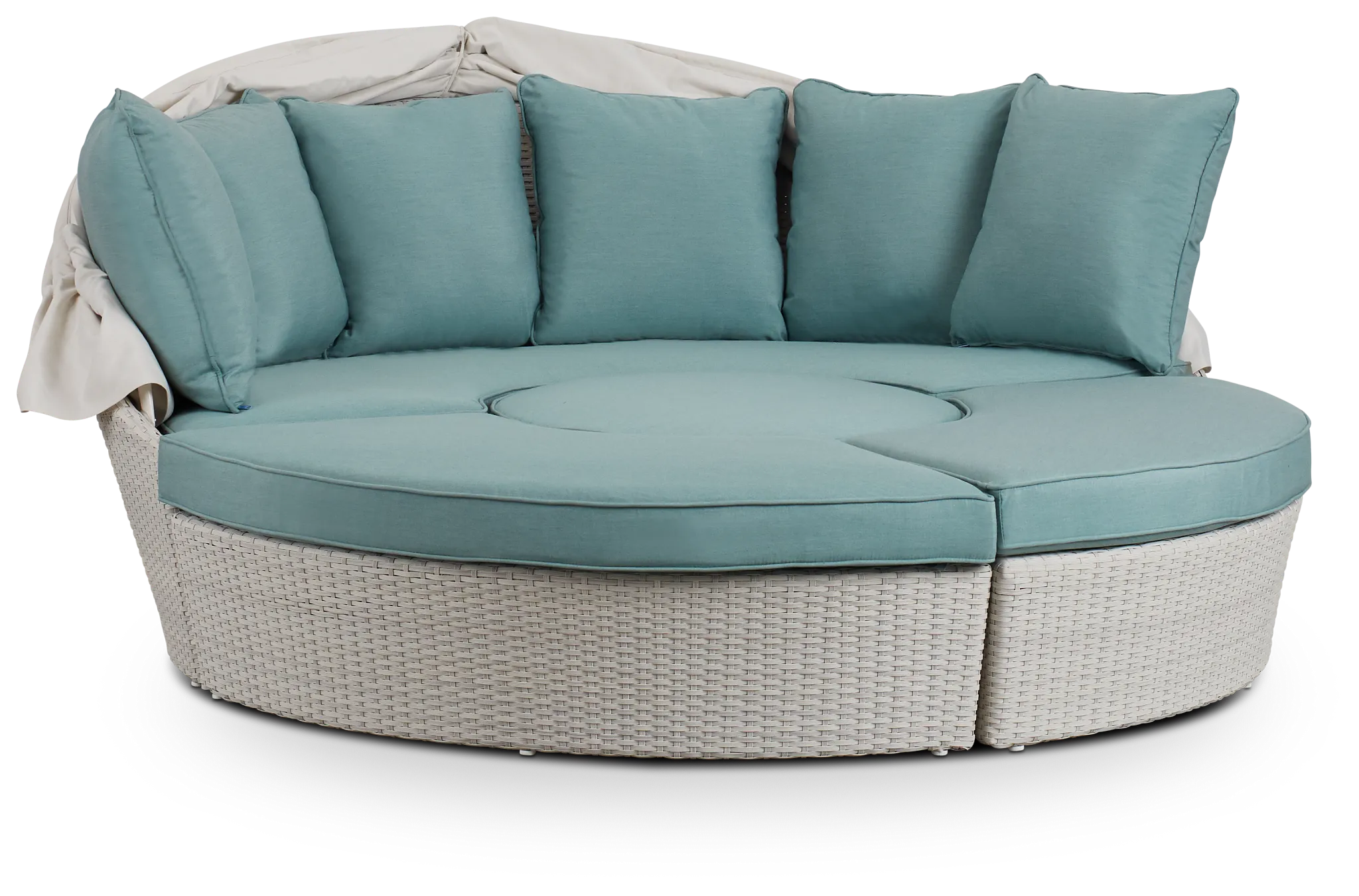 Biscayne Teal Canopy Daybed