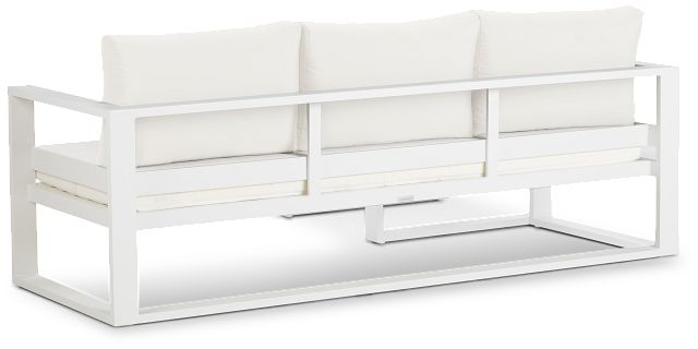 Lisbon White Aluminum Chaise Sectional (4)