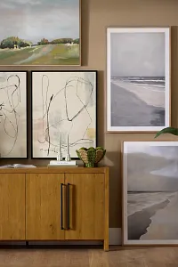 Nessie Ivory Framed Canvas Wall Art