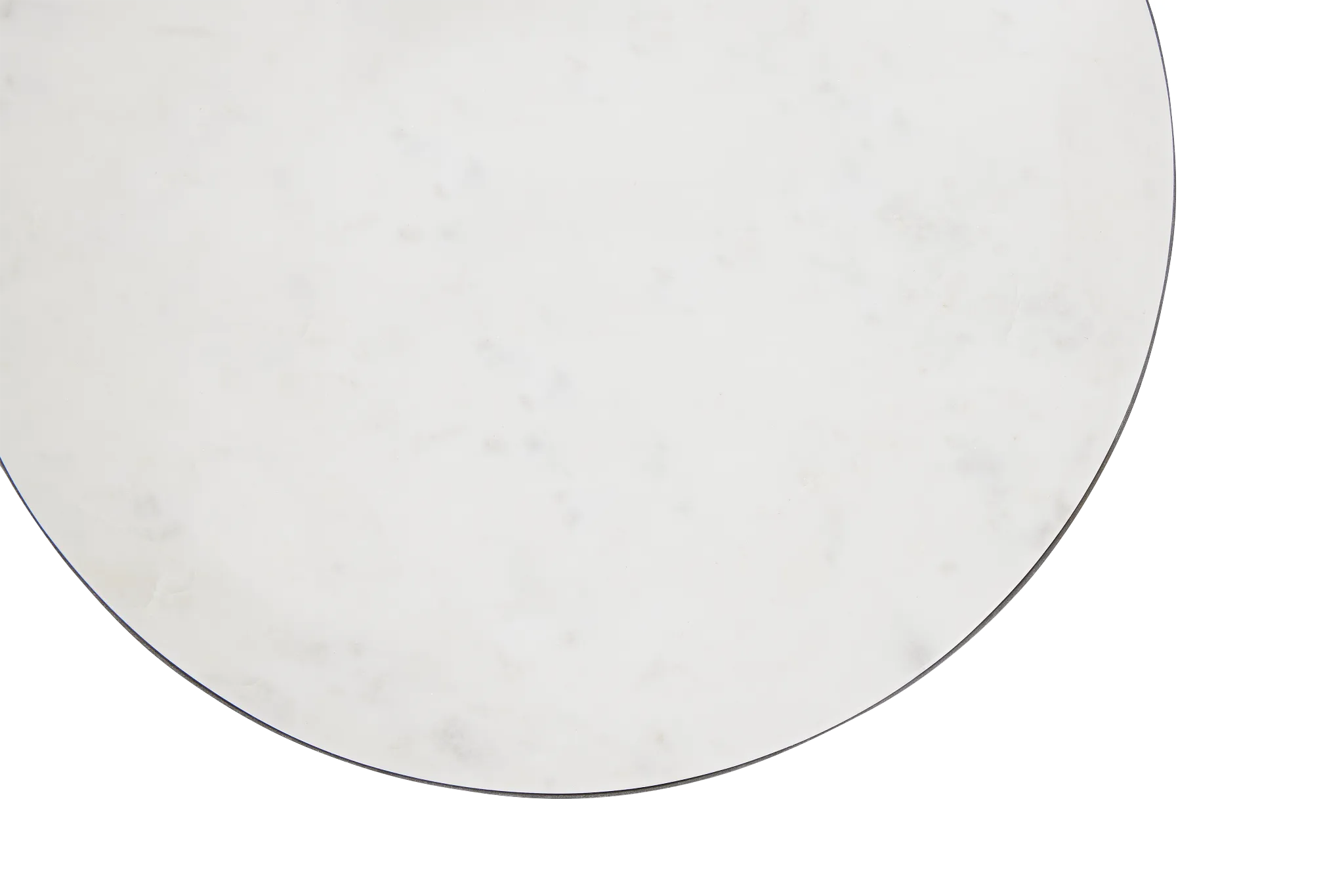 Darby White Marble Round Chairside Table