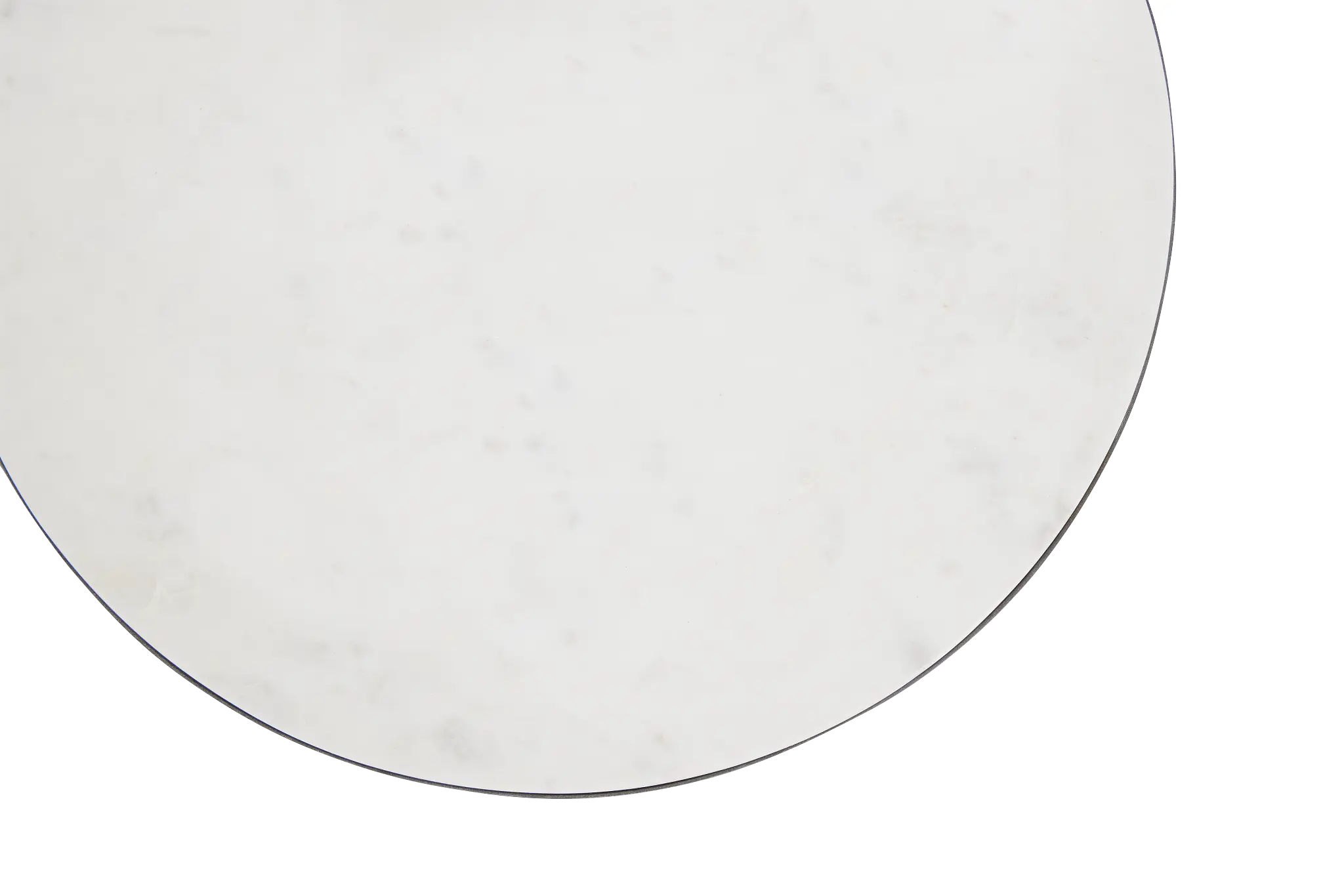 Darby White Marble Round Chairside Table Darby White Marble Round Chairside Table