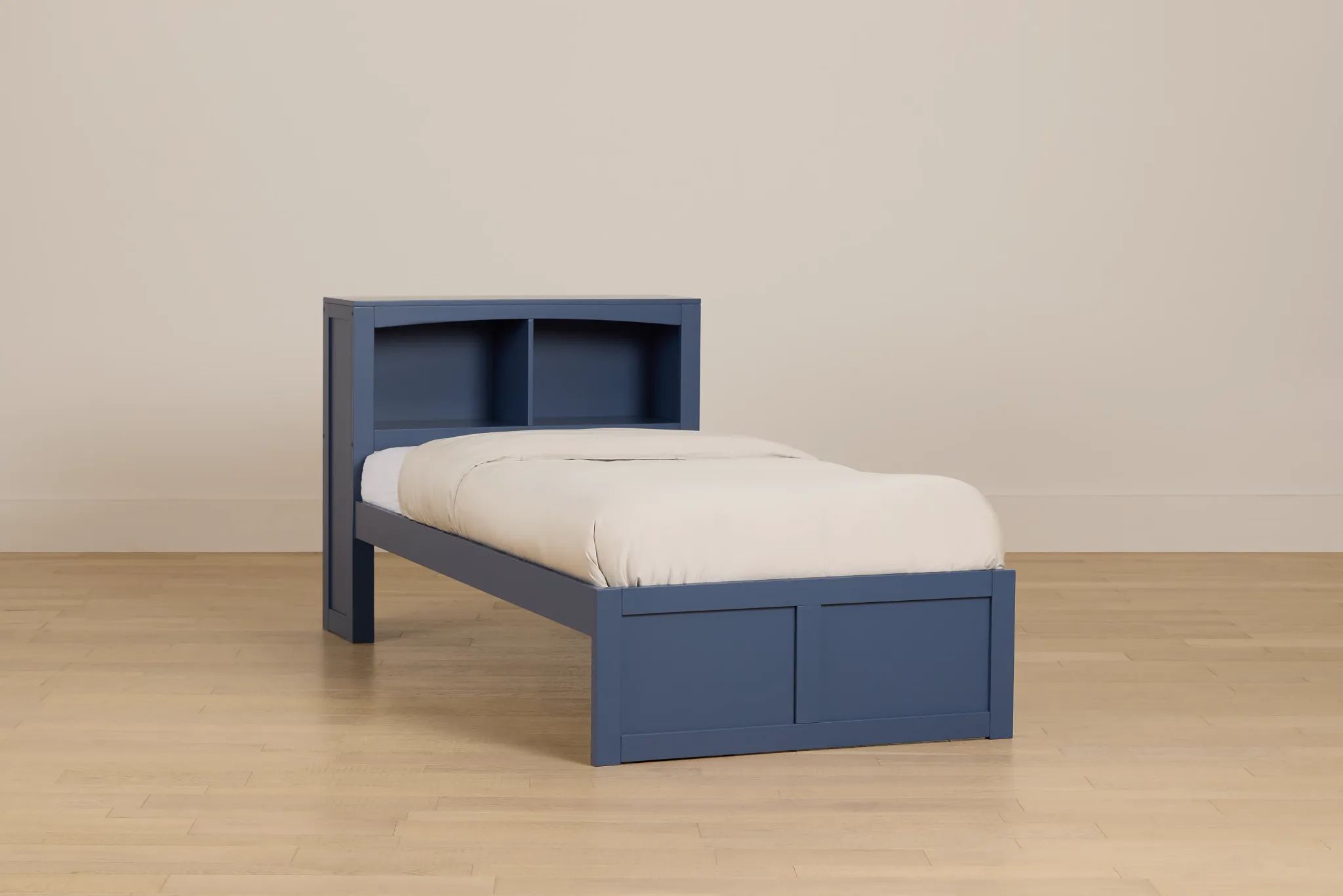 Charleston Dark Blue Bookcase Bed
