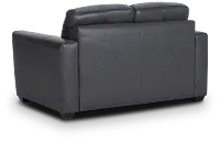 Lane Dark Gray Lthr/vinyl Loveseat