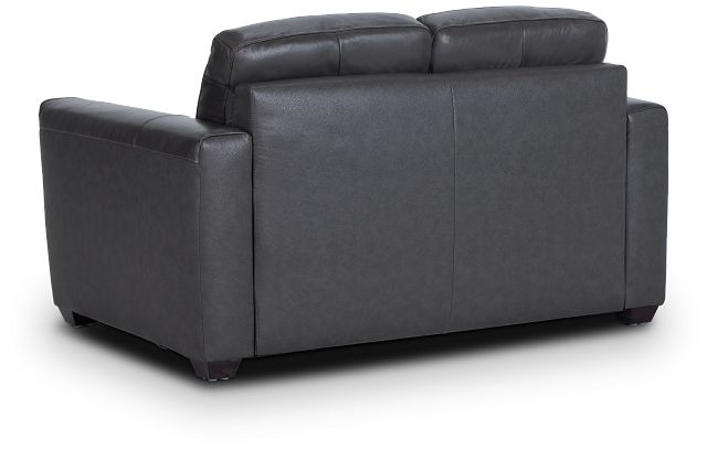 Lane Dark Gray Lthr/vinyl Loveseat