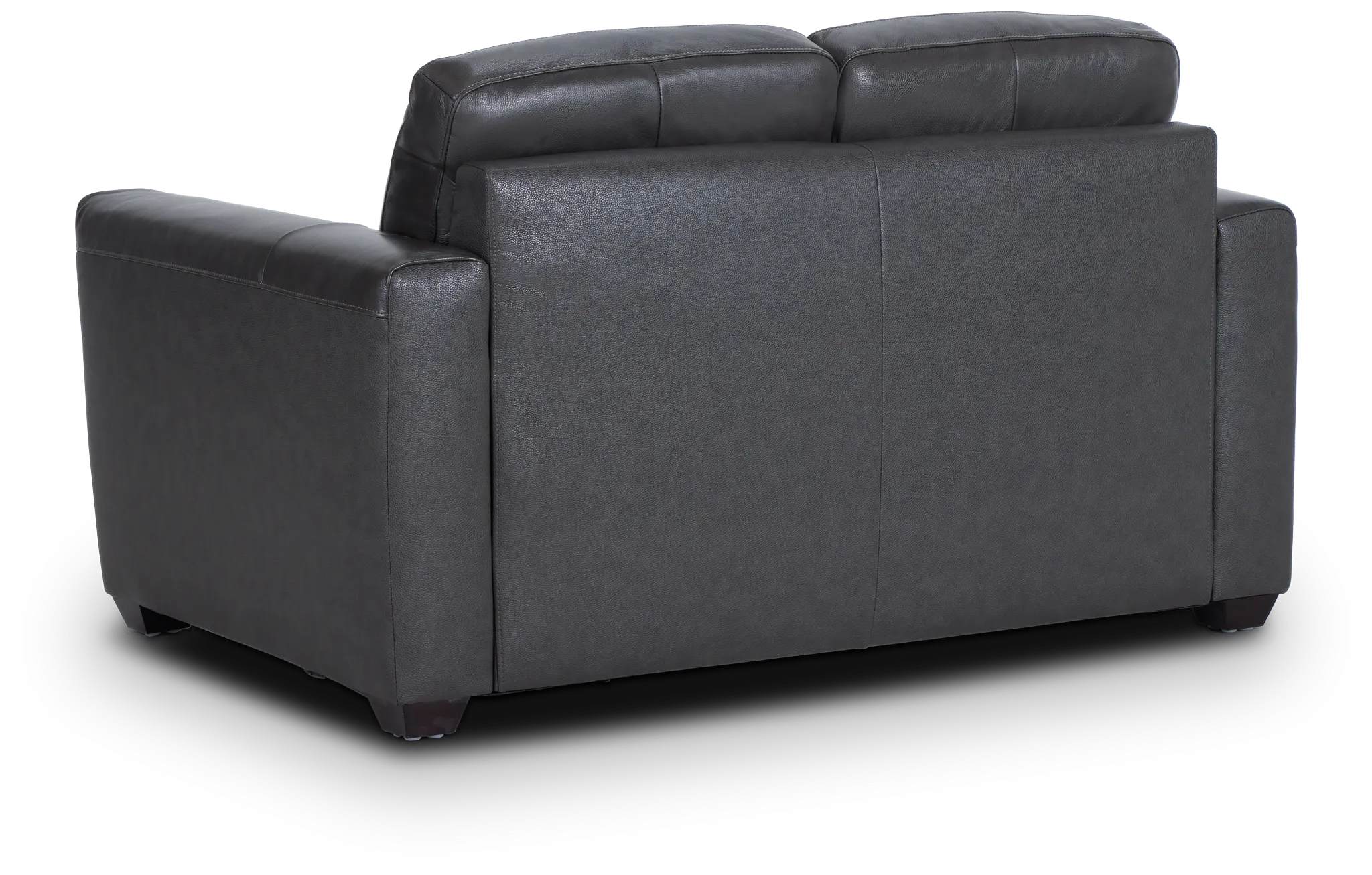 Lane Dark Gray Lthr/vinyl Loveseat