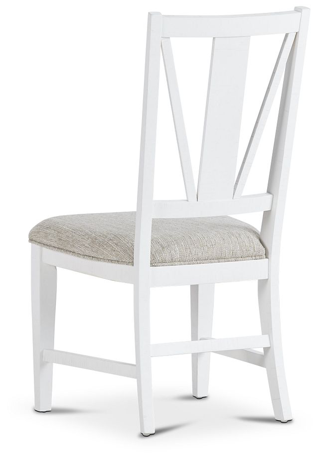 Heron Cove White Upholstered Side Chair (4)