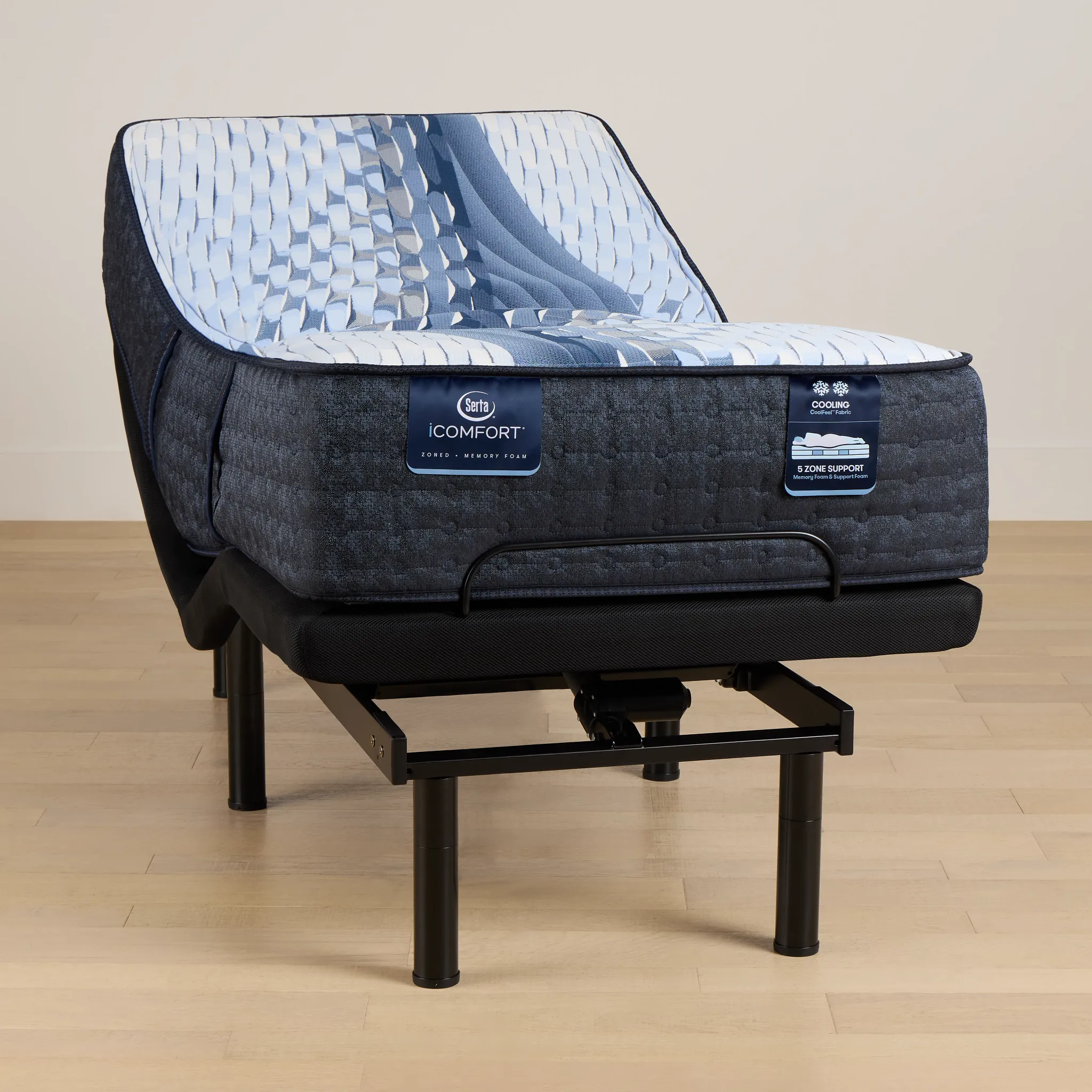 Serta Icomfort Iona Medium Elite Adjustable Mattress Set