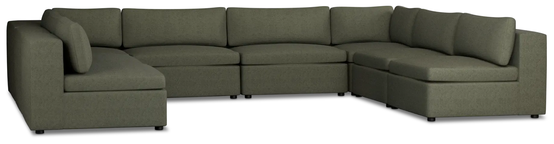 Destin Sutton Green Fabric 8-piece Modular Sectional Destin Sutton Green Fabric 8-piece Modular Sectional