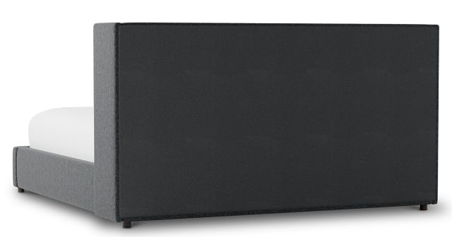 Captiva Delray Dark Gray 48" Upholstered Shelter Bed