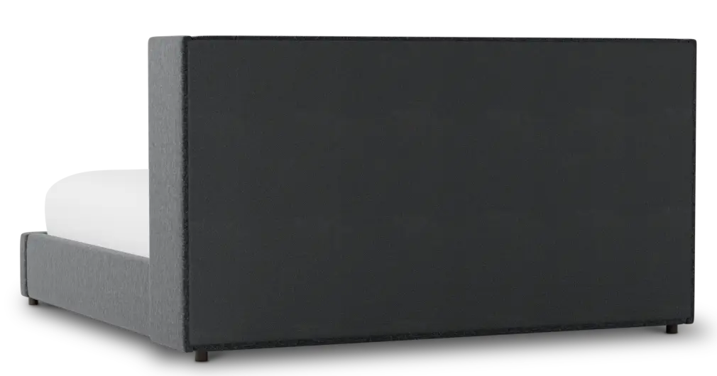 Captiva Delray Dark Gray 48" Upholstered Shelter Bed Captiva Delray Dark Gray 48" Upholstered Shelter Bed