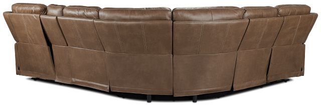 Jayden Brown Micro Medium Dual Power 2-arm Reclining Sectional