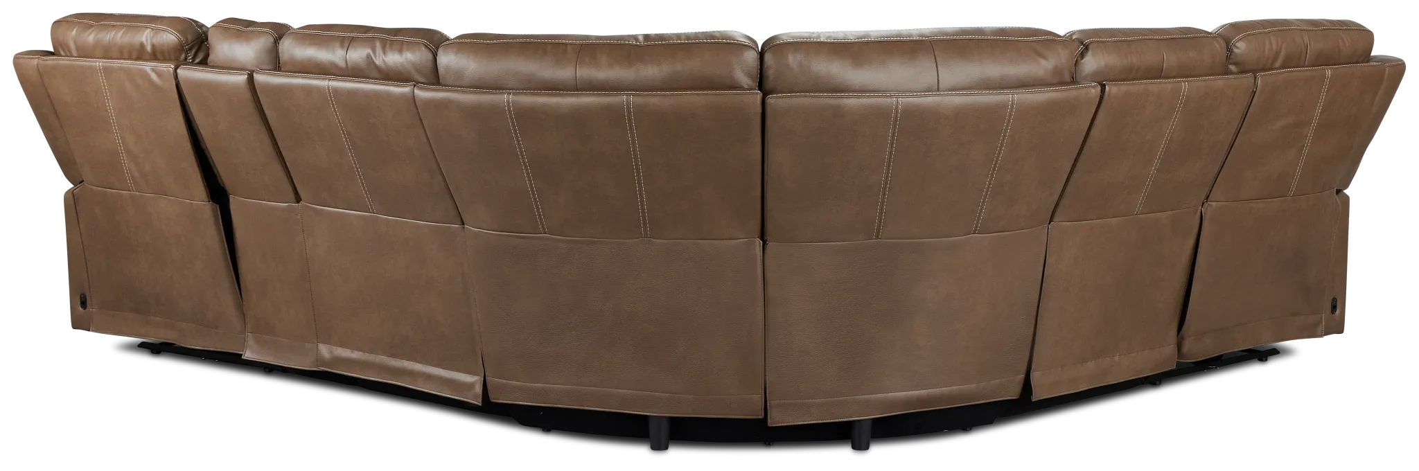 Jayden Brown Micro Medium Dual Power 2-arm Reclining Sectional