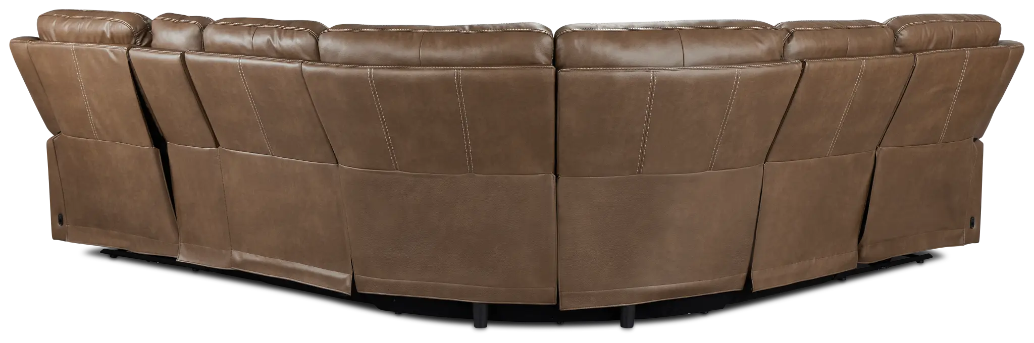Jayden Brown Micro Medium Dual Power 2-arm Reclining Sectional Jayden Brown Micro Medium Dual Power 2-arm Reclining Sectional