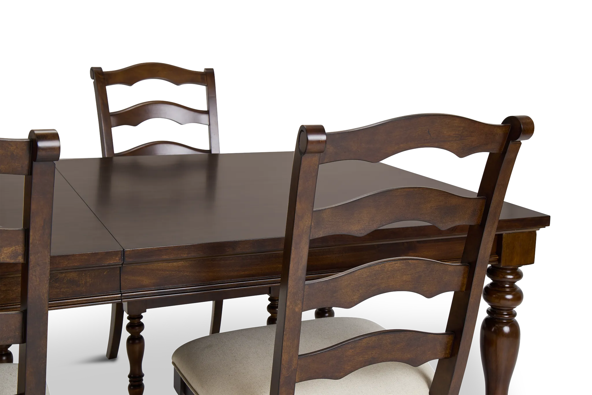 Savannah Dark Tone Rect Table & 4 Chairs