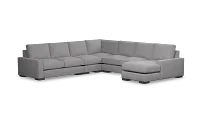 Edgewater Revenue Gray Large Right Chaise Sectional