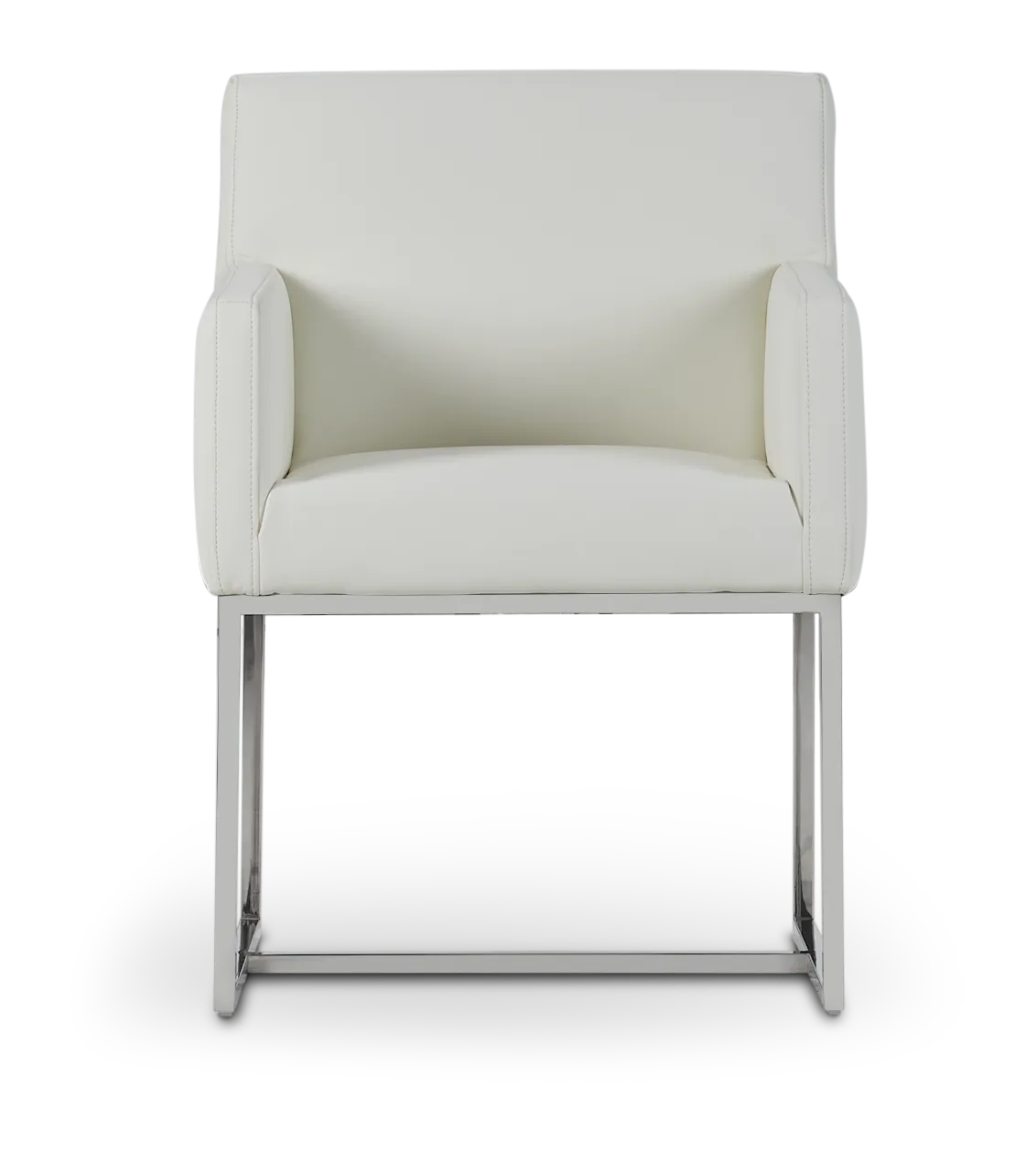 Miami White Micro Upholstered Arm Chair