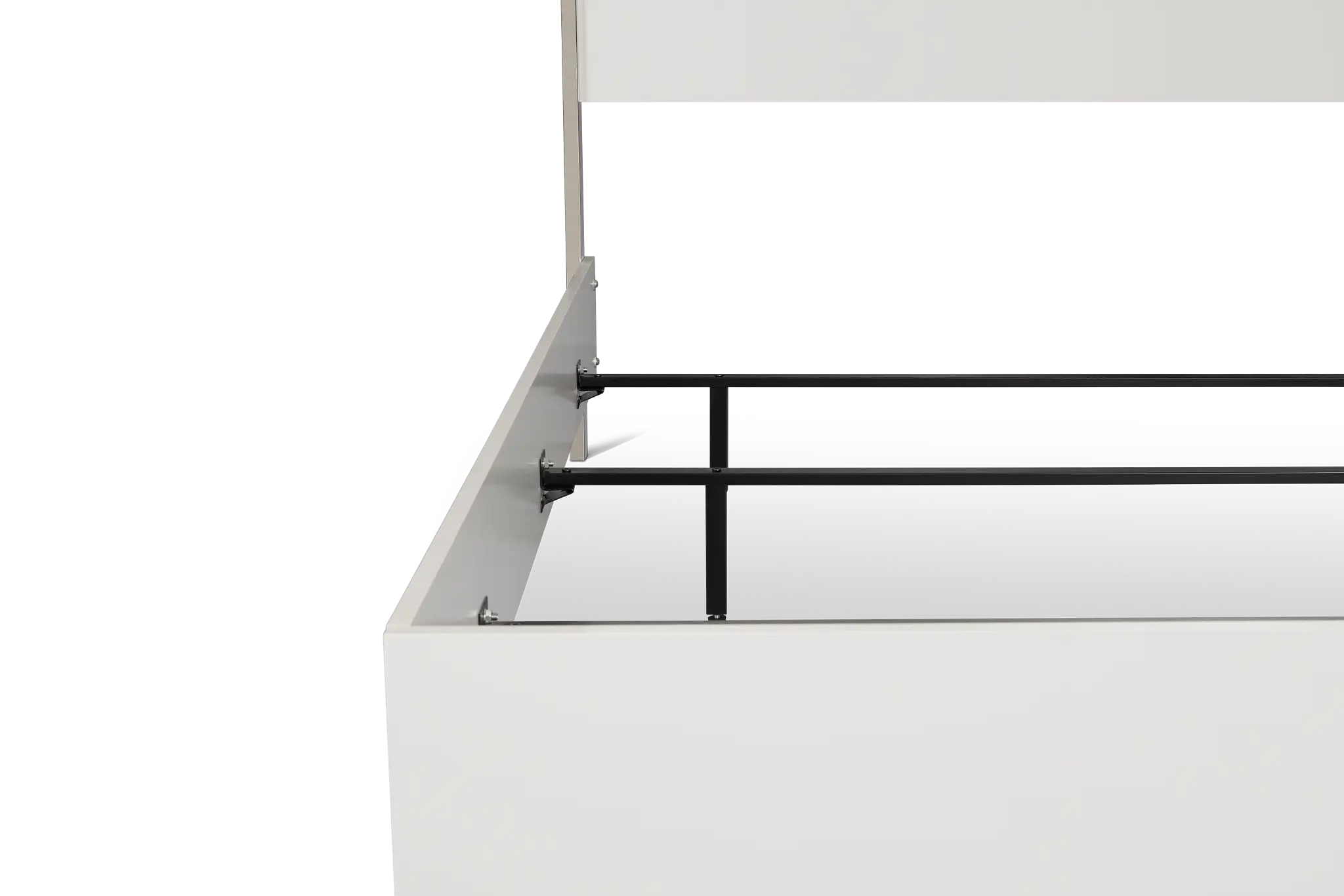 Doral White Panel Bed With Lights Doral White Panel Bed With Lights