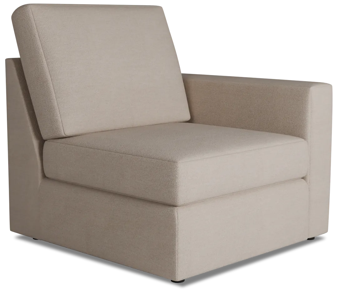 Citymod Beige Fabric Right Chair