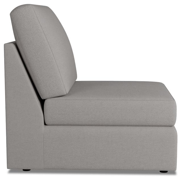 Citymod Light Gray Fabric Armless Chair