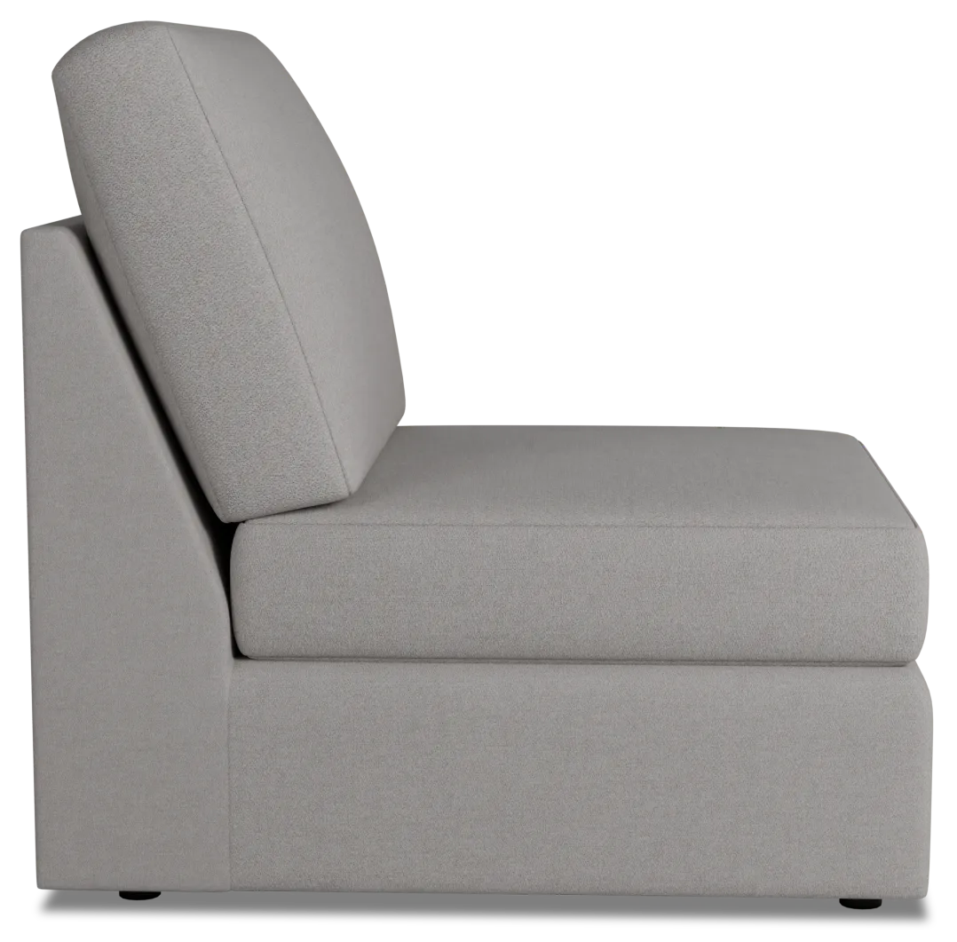 Citymod Light Gray Fabric Armless Chair