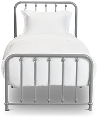 Rory Gray Metal Panel Bed