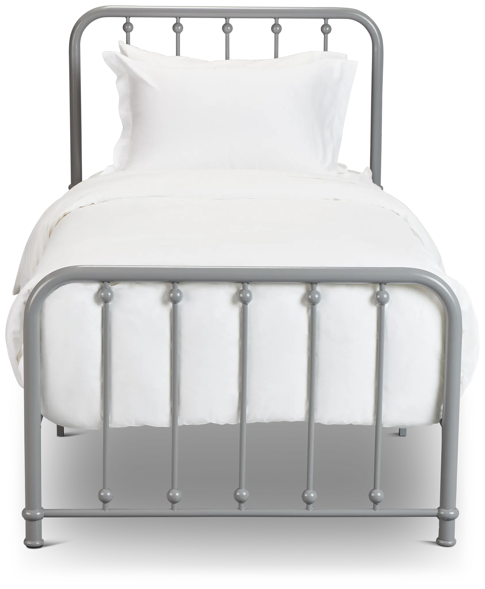 Rory Gray Metal Panel Bed